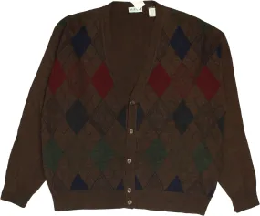 90s Argyle Cardigan