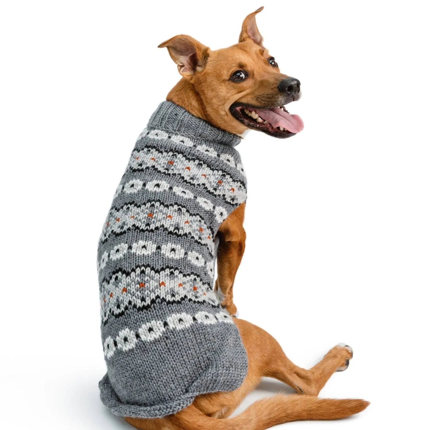 Alpaca Silver Fairisle Sweater - CLOSEOUT