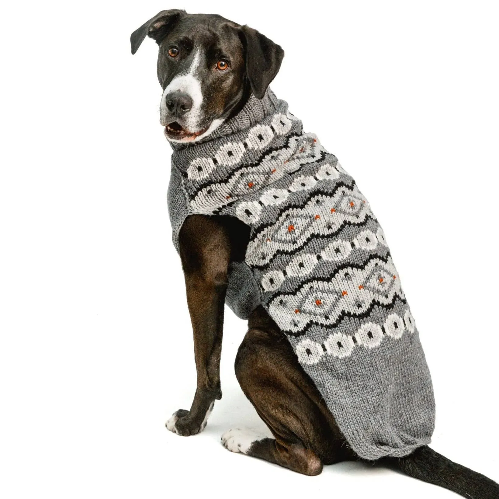Alpaca Silver Fairisle Sweater - CLOSEOUT