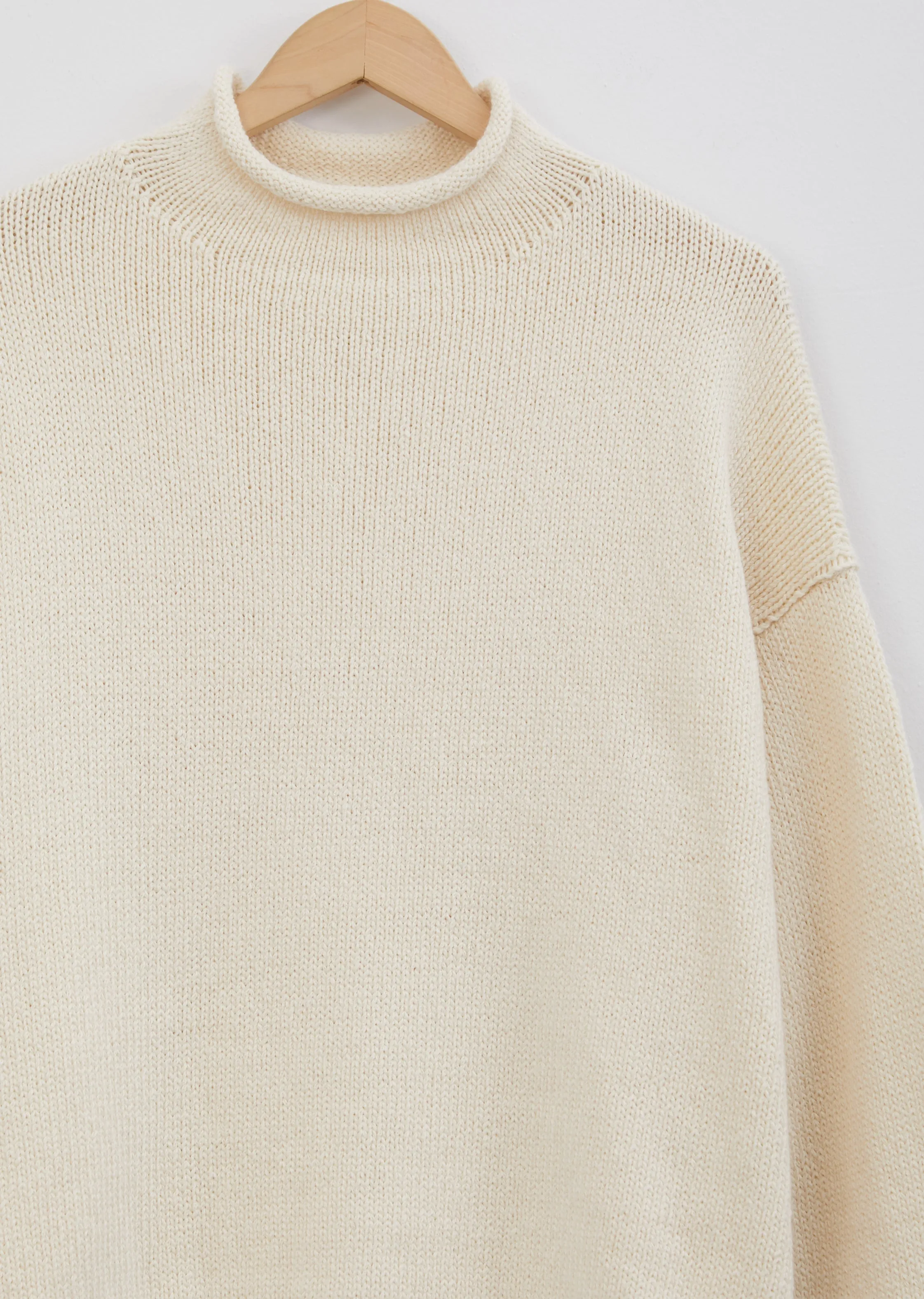 Bateau Rollneck — Raw White