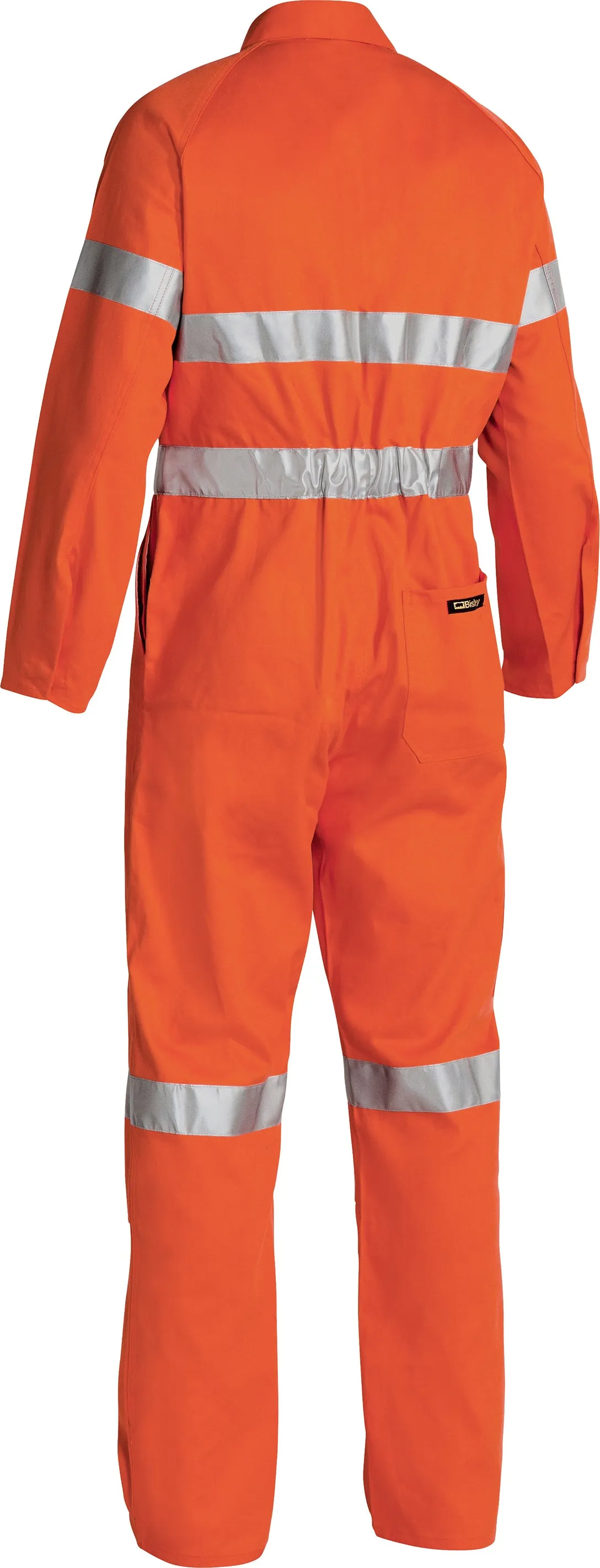 BC607T8 Bisley Hi Vis Overalls 3M Reflective Tape - Long