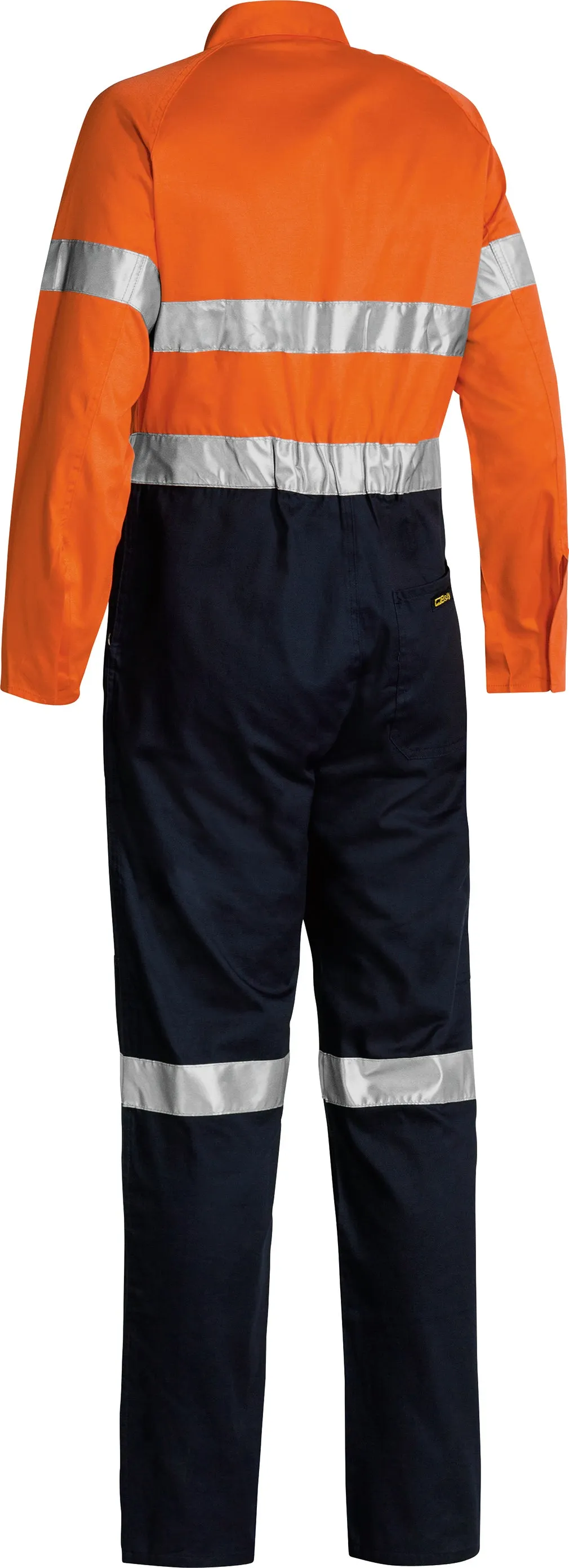 BC6719TW Bisley 2 Tone Hi Vis Lightweight Overalls 3M Reflective Tape - Stout