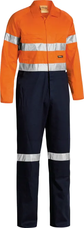 BC6719TW Bisley 2 Tone Hi Vis Lightweight Overalls 3M Reflective Tape - Stout