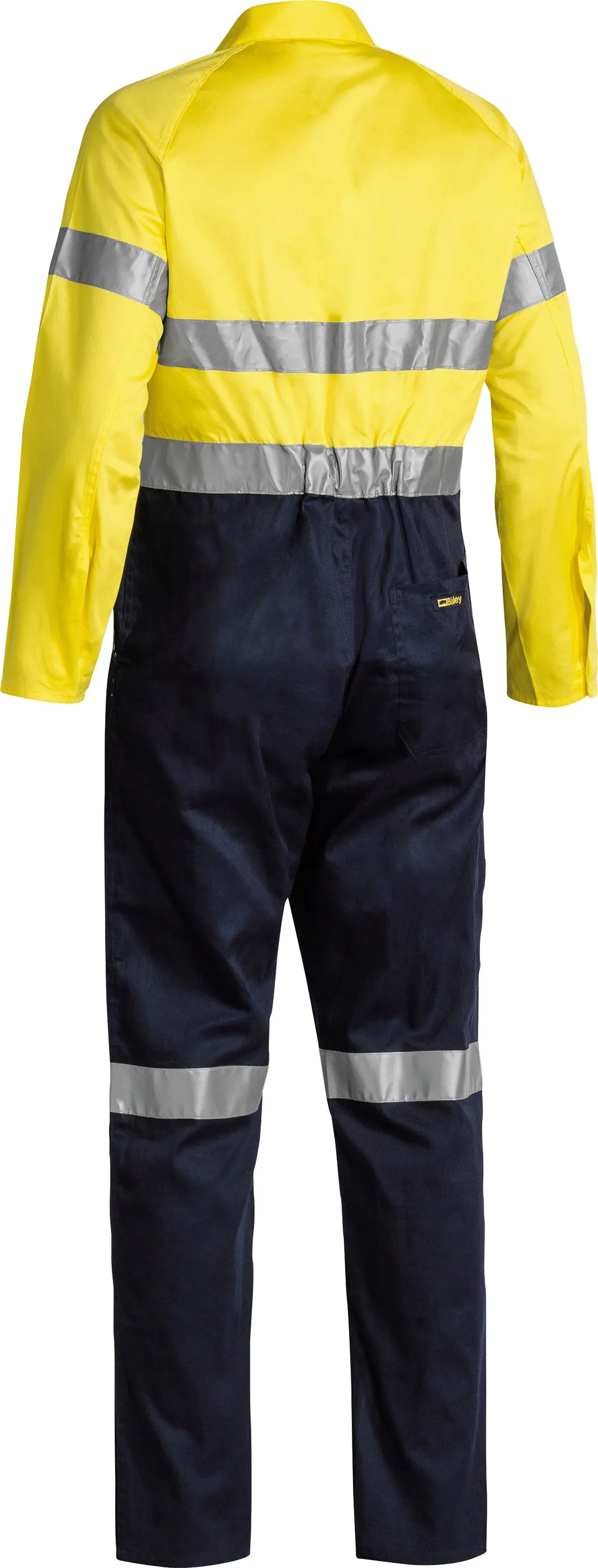 BC6719TW Bisley 2 Tone Hi Vis Lightweight Overalls 3M Reflective Tape - Stout