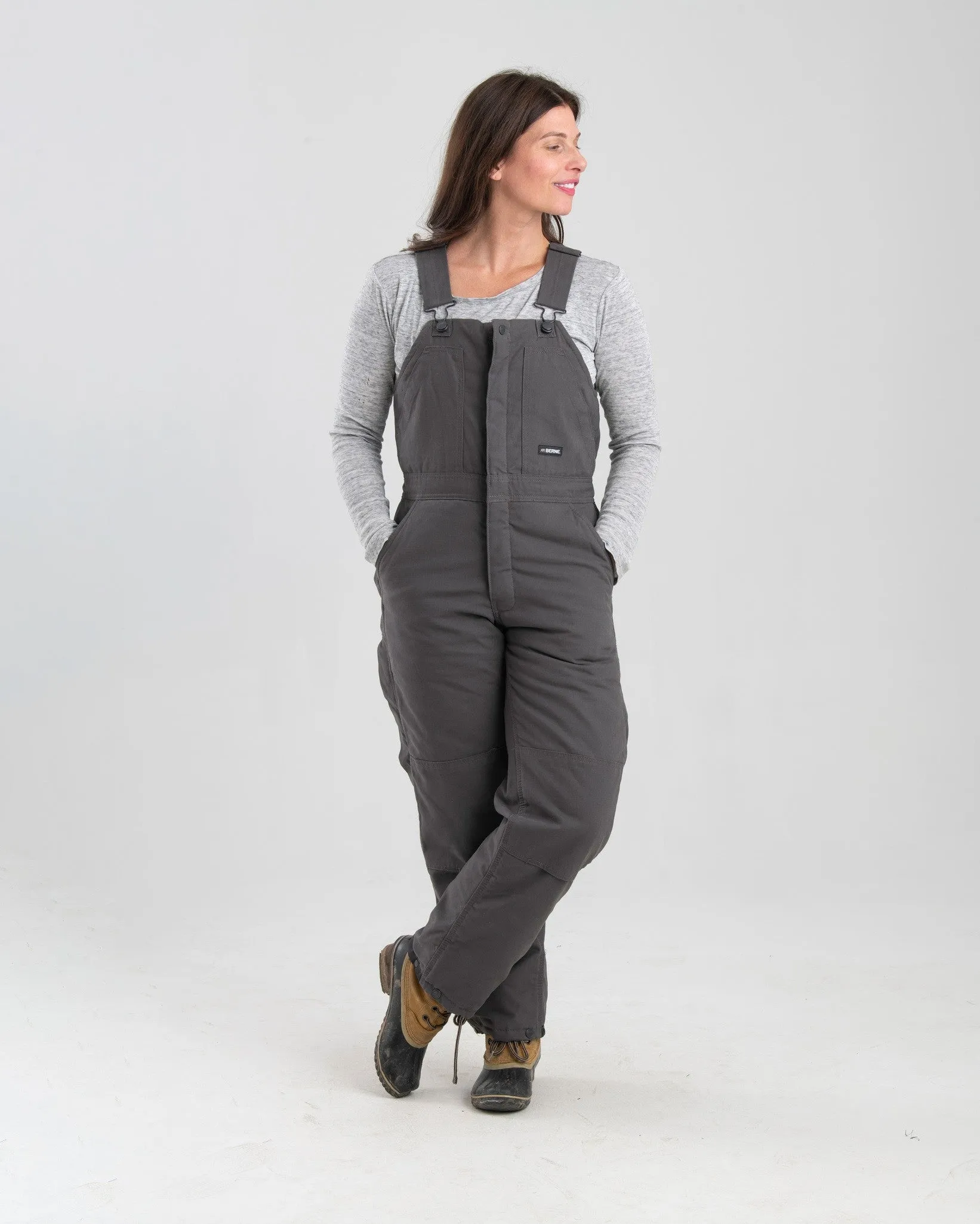 Berne Women's Softstone Duck Insulated Bib Overall