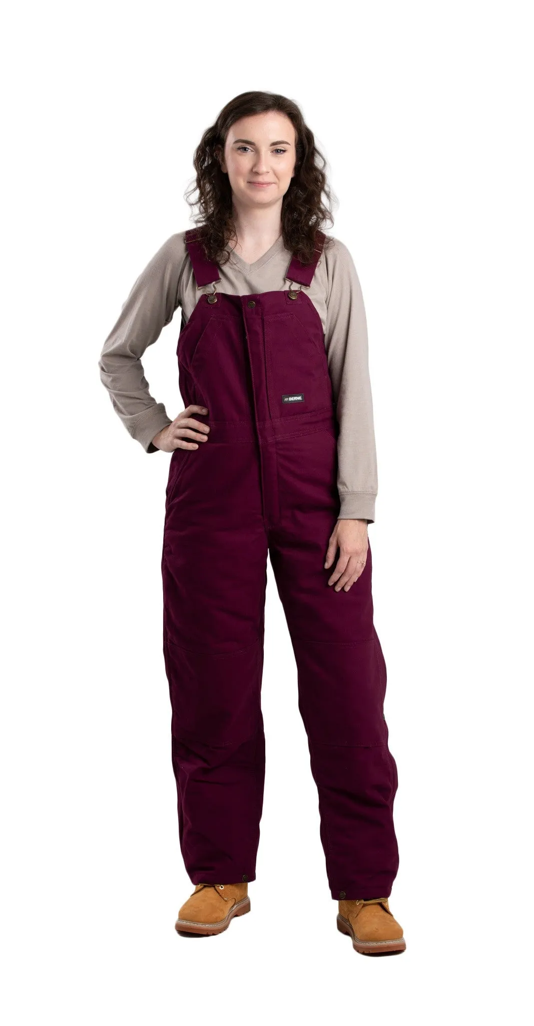 Berne Women's Softstone Duck Insulated Bib Overall