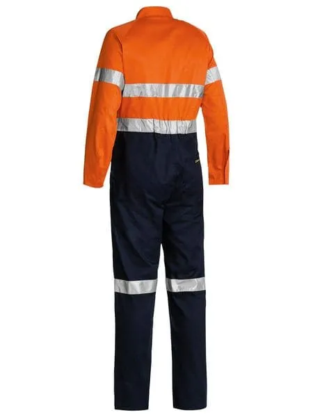 Bisley 2 Tone Hi Vis Lightweight Coveralls 3M Reflective Tape (BC6719TW)