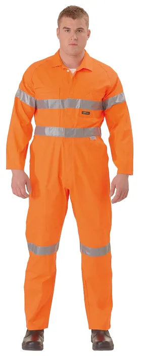 Bisley Hi Vis Lightweight Coveralls 3M Reflective Tap - Orange (BC6718TW)
