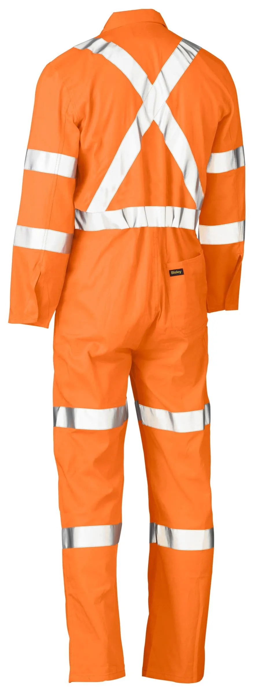 Bisley X Taped Hi Vis Lightweight Drill Rail Coverall (BC6316XT)