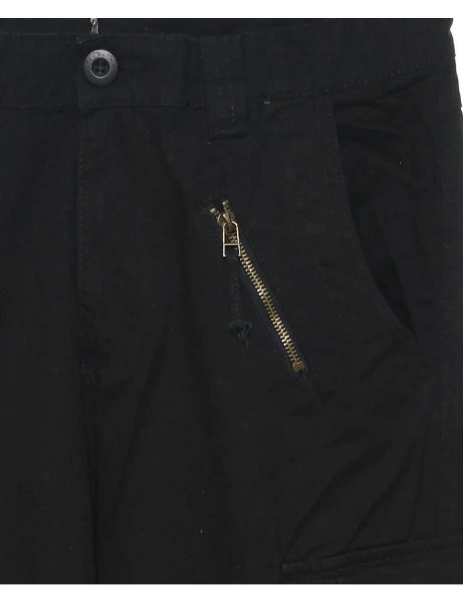 Black Cargo Pants - W32 L31