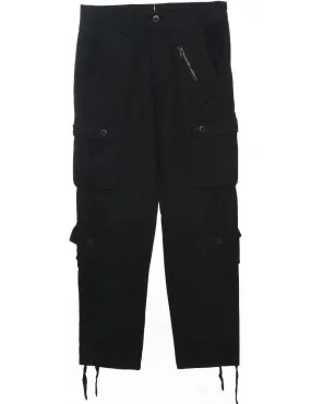 Black Cargo Pants - W32 L31