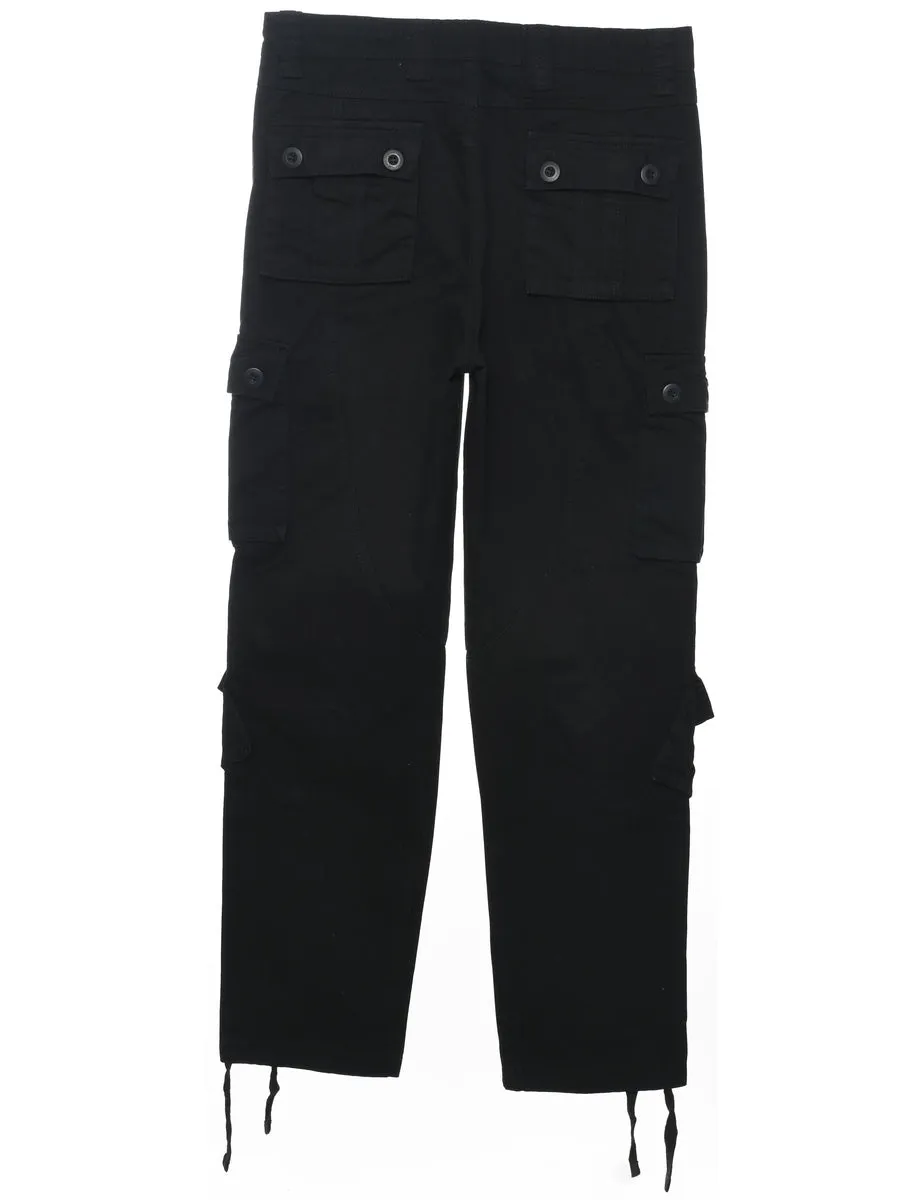 Black Cargo Pants - W32 L31