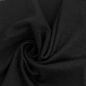 Black J. Crew Rayon/Spandex Jersey 200GSM - SKU 6851F #U121