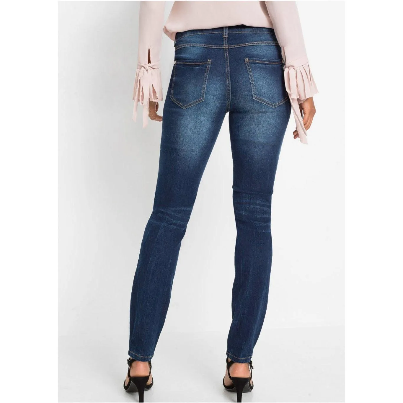 Bodyflirt Dark Blue Stone Skinny Jeans with Sequin Details