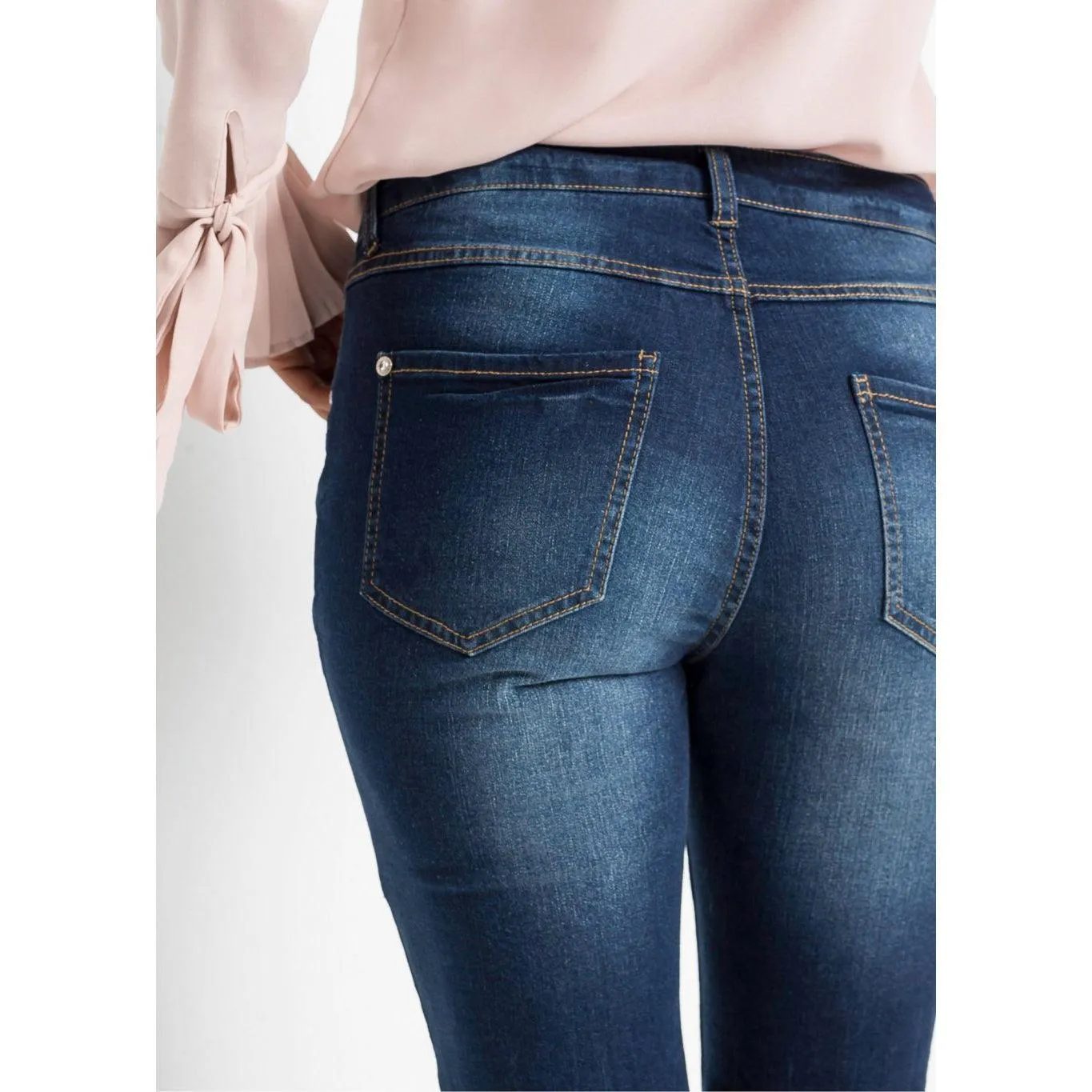 Bodyflirt Dark Blue Stone Skinny Jeans with Sequin Details