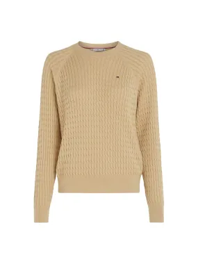 Cable Knit Raglan Sleeve Jumper