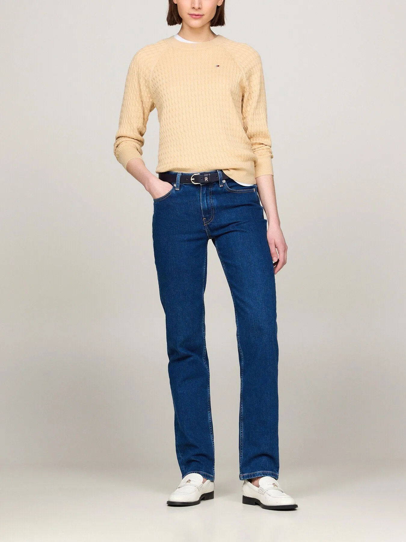 Cable Knit Raglan Sleeve Jumper