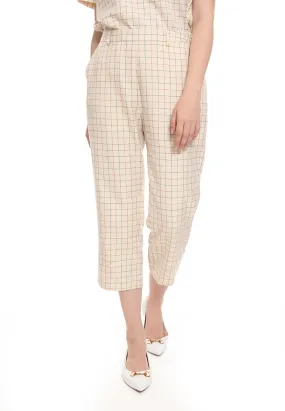 Checkered Tailored Pants