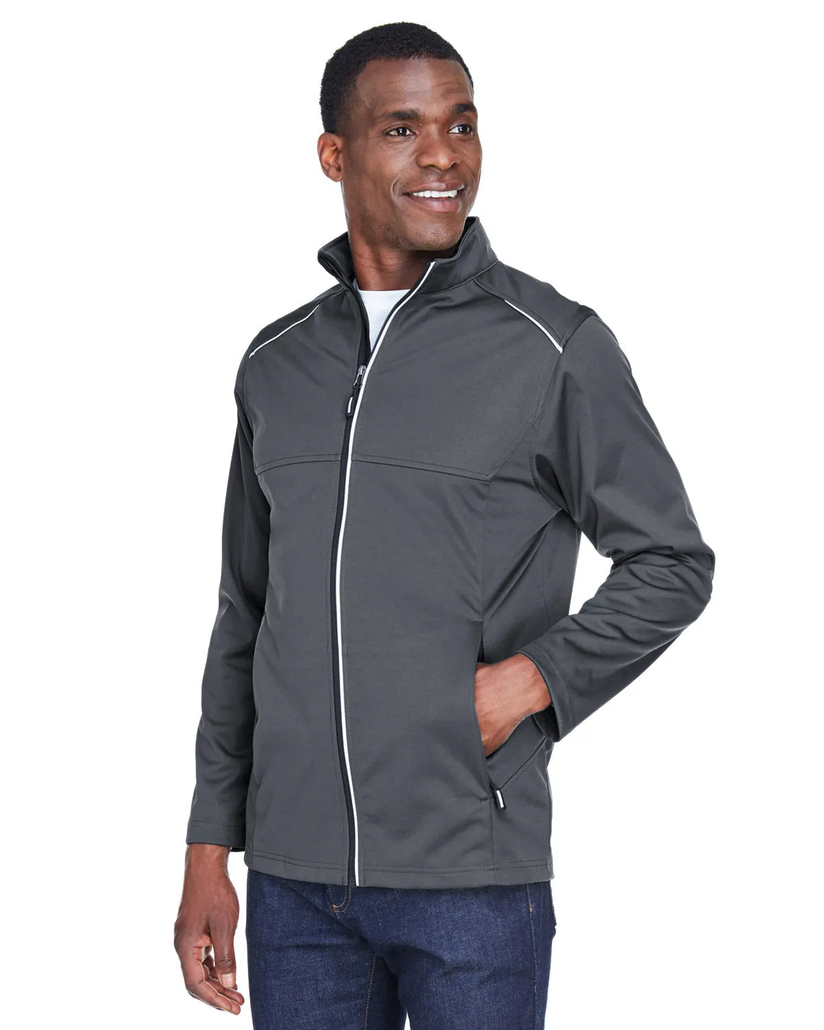 CORE365 Men's Techno Lite Three-Layer Knit Tech-Shell