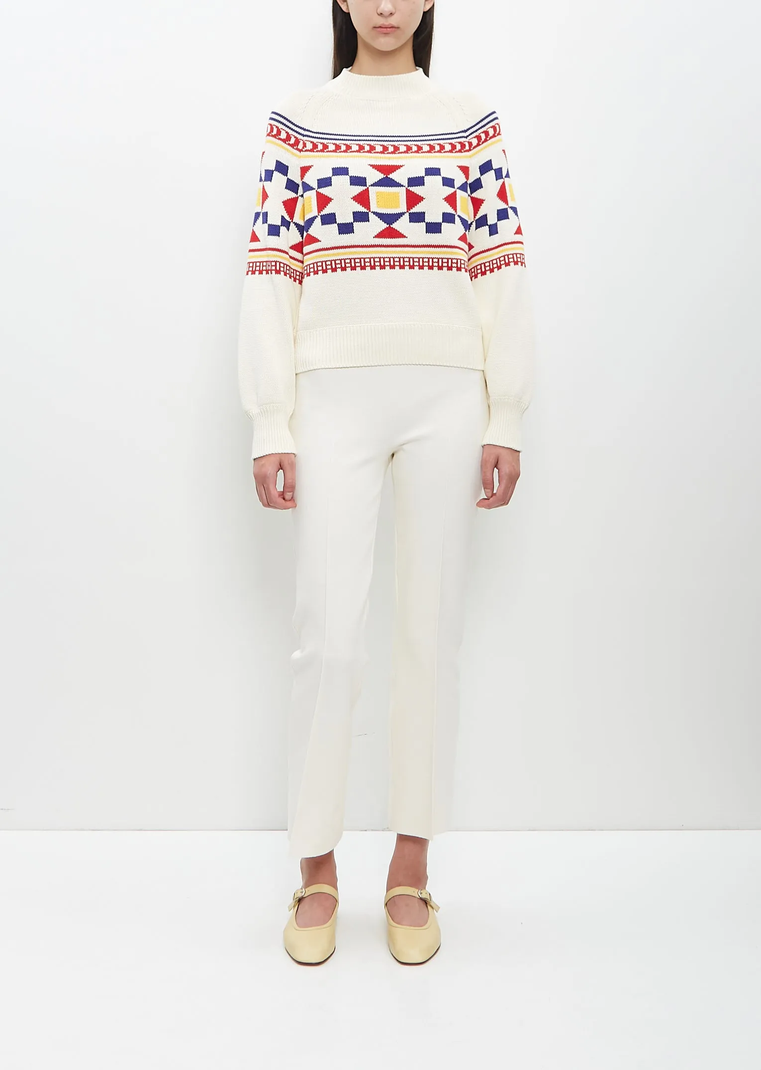 Cotton Lara Fairisle Crewneck