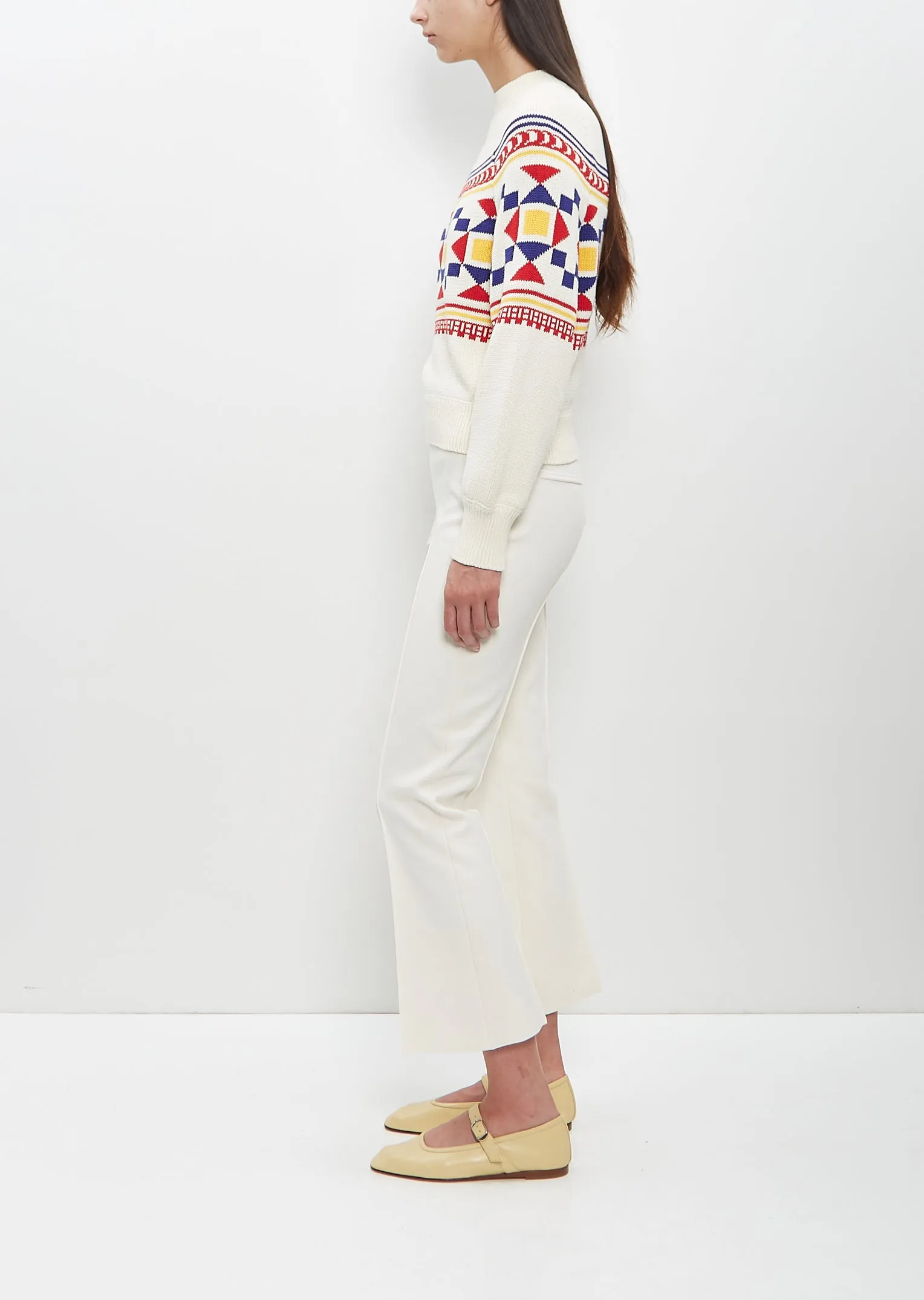 Cotton Lara Fairisle Crewneck