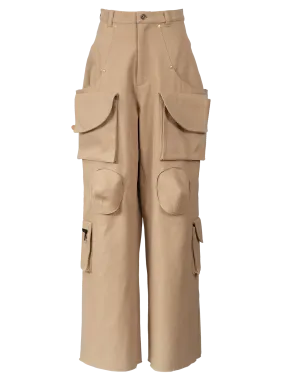 Cut-Out Cargo Trousers