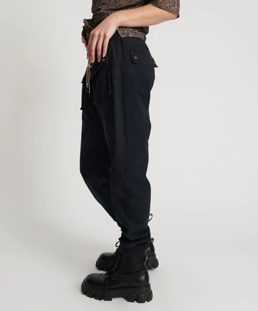 FADED BLACK CADET PANTS