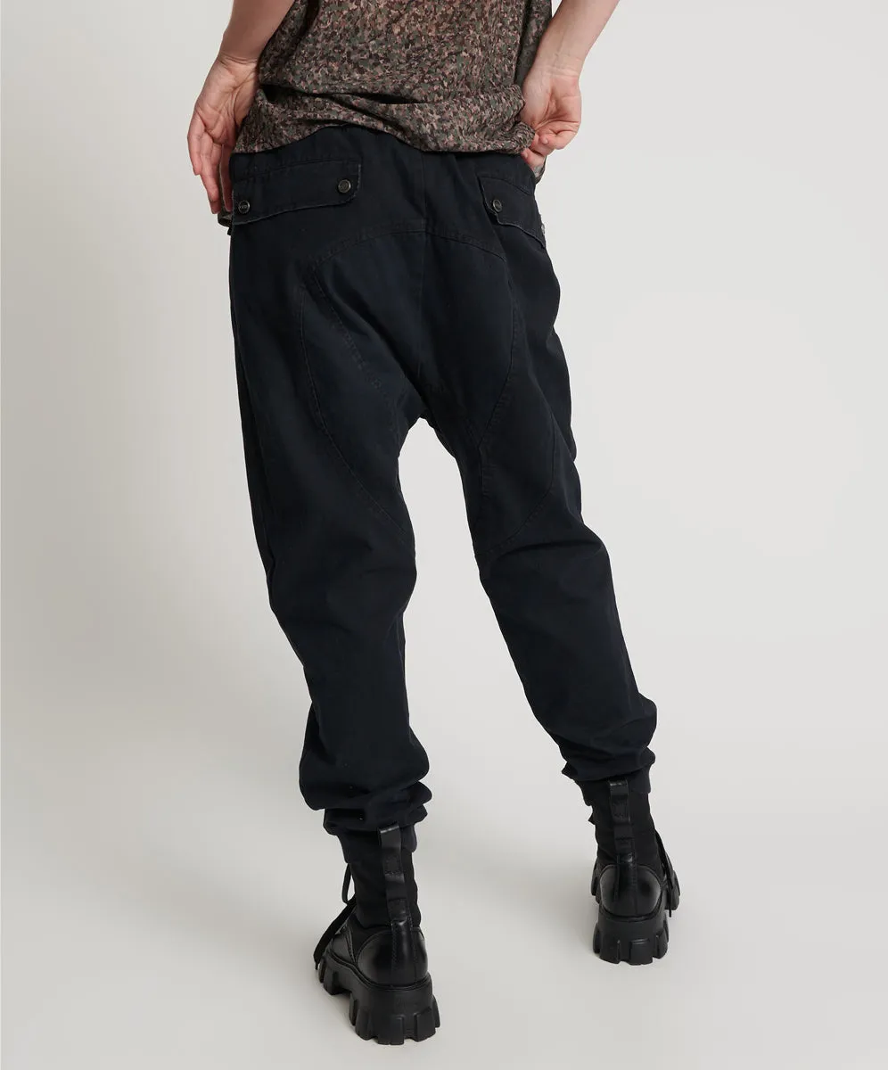 FADED BLACK CADET PANTS