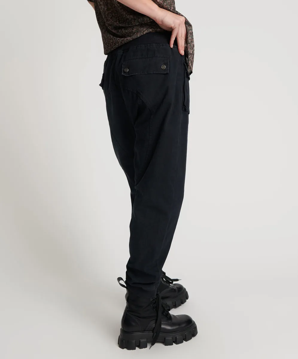 FADED BLACK CADET PANTS