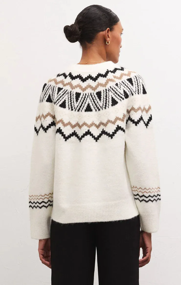 Finnley Fairisle Sweater in Sandstone