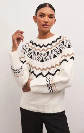 Finnley Fairisle Sweater in Sandstone