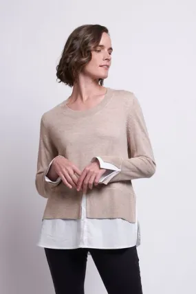 Foil '7590 Needles To Say Sweater' - Birch White