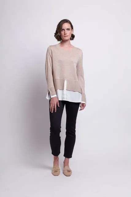 Foil '7590 Needles To Say Sweater' - Birch White