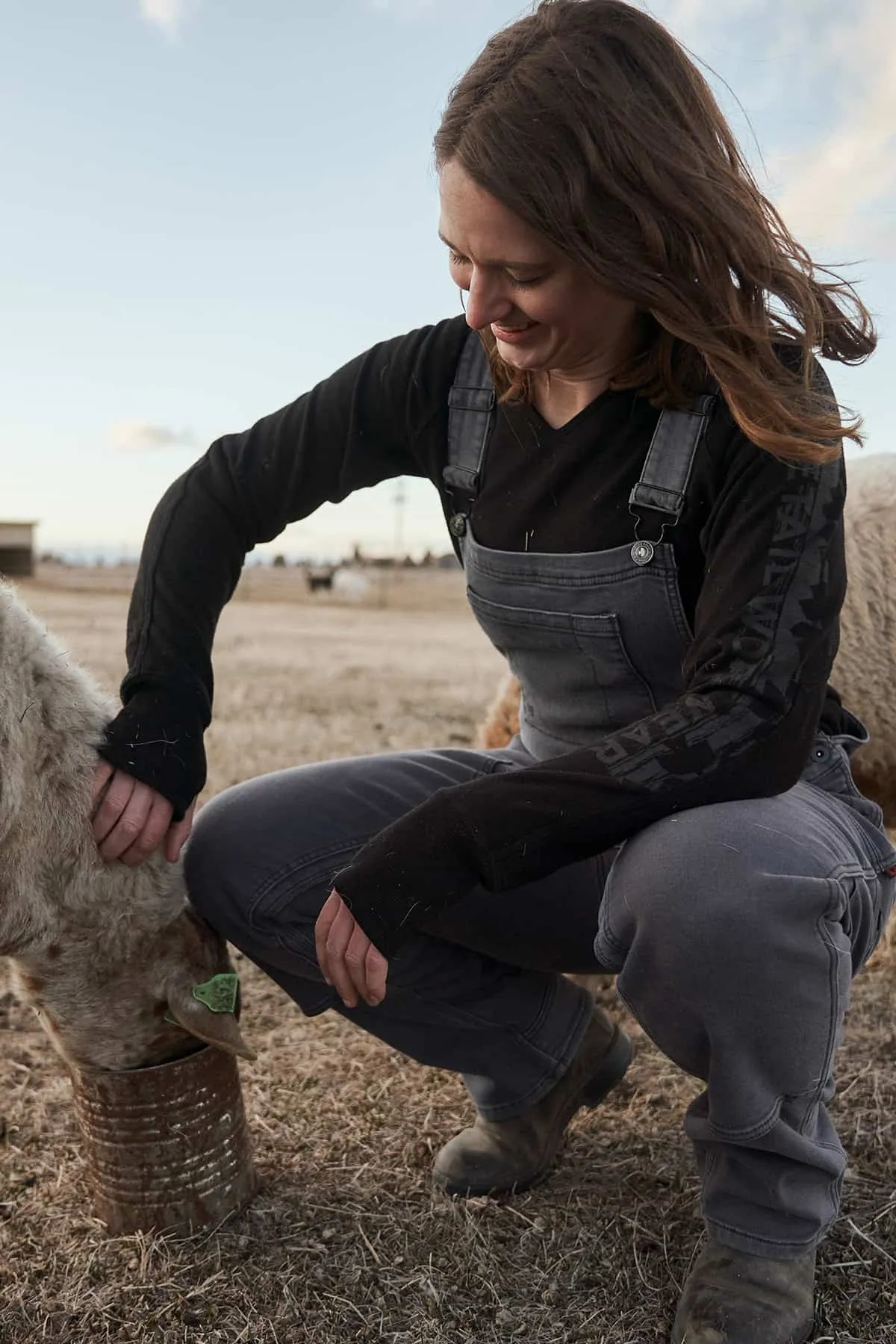 Freshley Overalls in Grey Stretch Thermal Denim