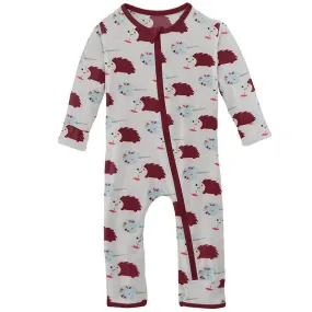 Girl's Print Bamboo Coverall with Zipper - Natural Art Class