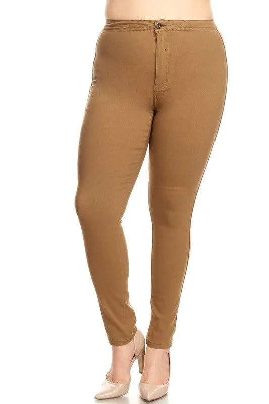 GP2101 PLUS high waist stretch skinny jeans