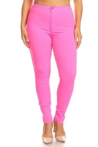 GP2101 PLUS high waist stretch skinny jeans