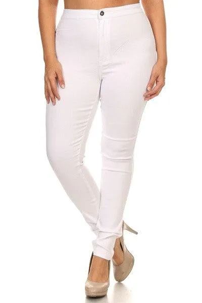 GP2101 PLUS high waist stretch skinny jeans