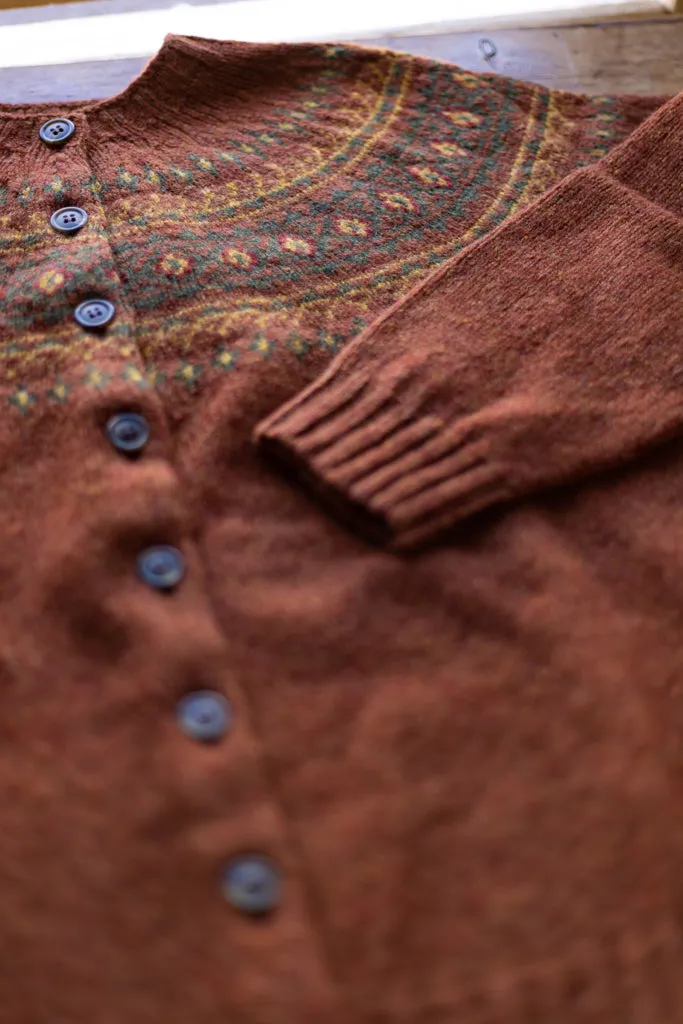 Harley of Scotland ~ Glenugie Nep Fairisle Cardi