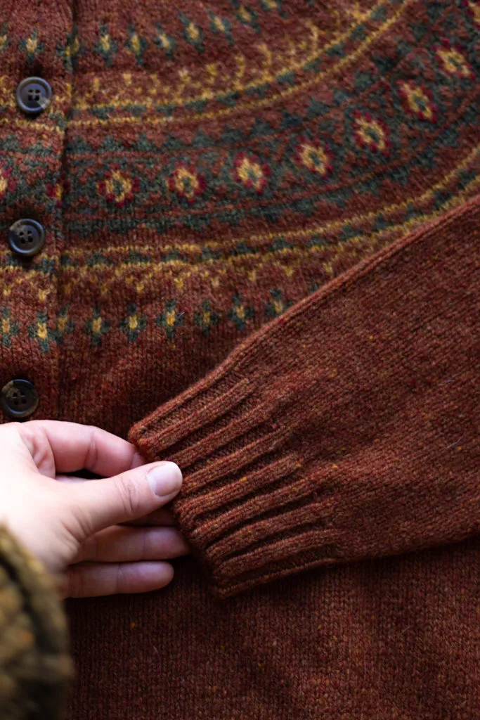 Harley of Scotland ~ Glenugie Nep Fairisle Cardi