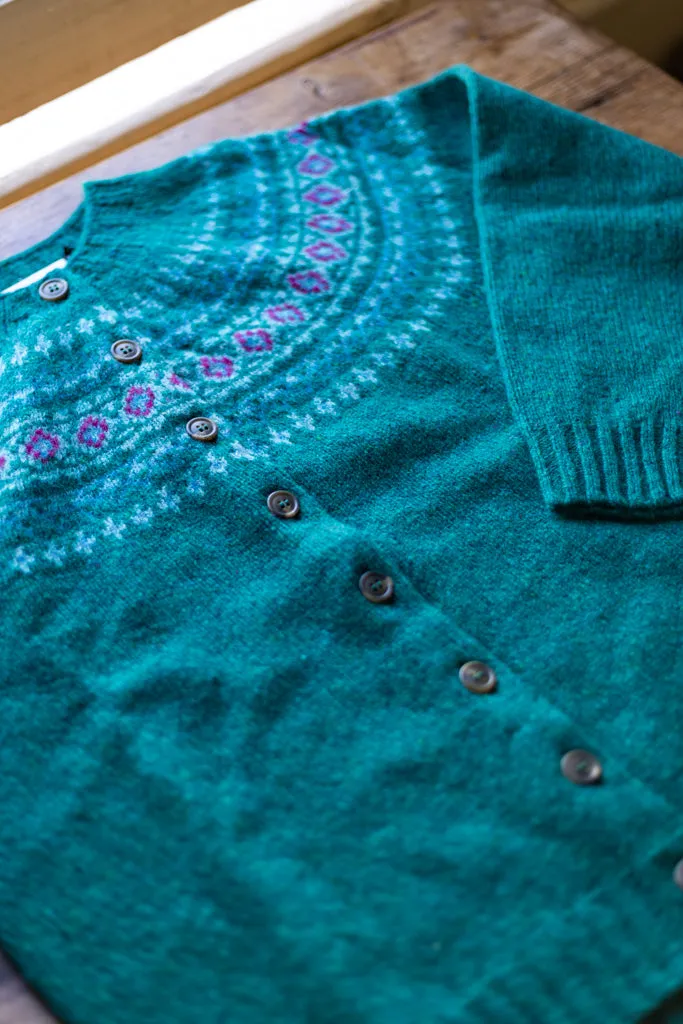 Harley of Scotland ~ Glenugie Nep Fairisle Cardi