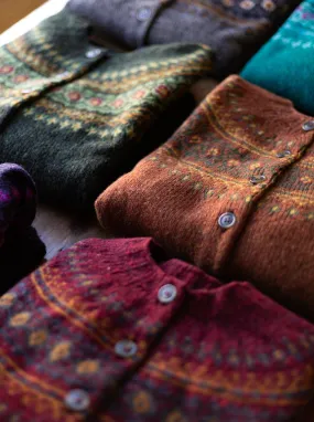 Harley of Scotland ~ Glenugie Nep Fairisle Cardi