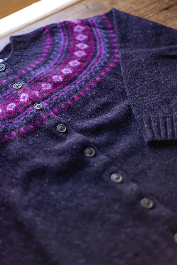 Harley of Scotland ~ Glenugie Nep Fairisle Cardi