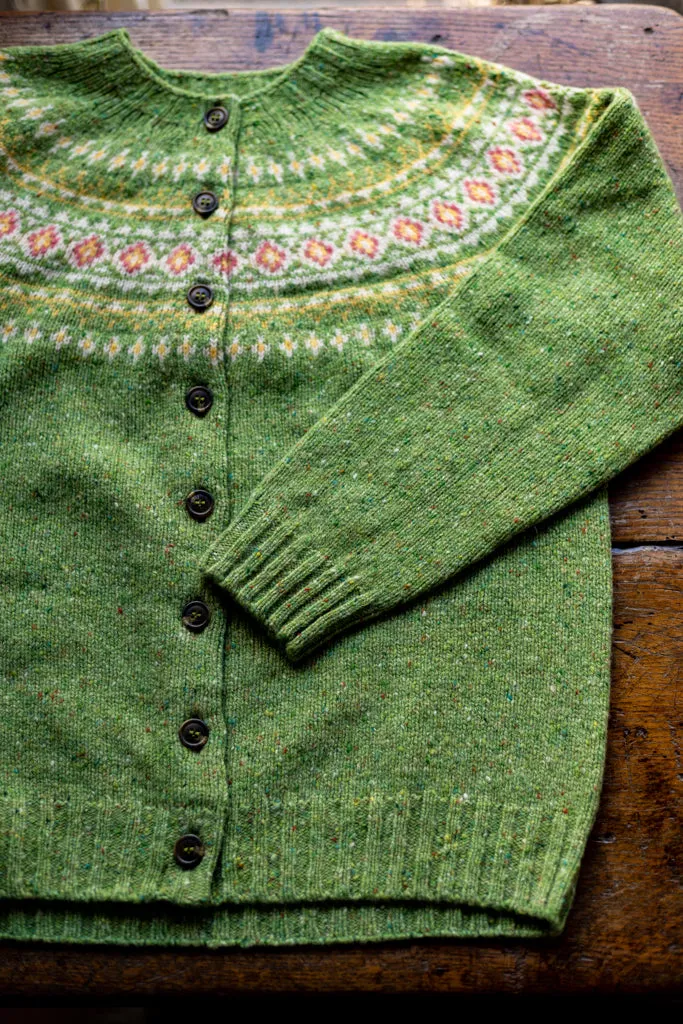 Harley of Scotland ~ Glenugie Nep Fairisle Cardi
