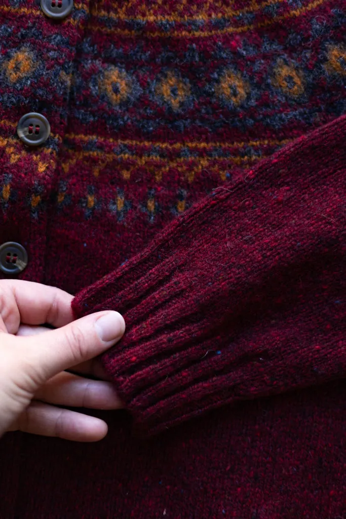 Harley of Scotland ~ Glenugie Nep Fairisle Cardi