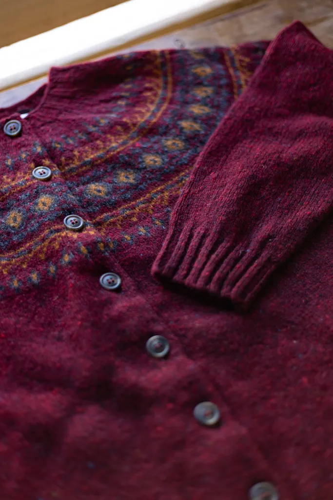 Harley of Scotland ~ Glenugie Nep Fairisle Cardi