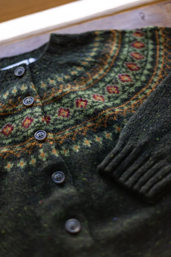 Harley of Scotland ~ Glenugie Nep Fairisle Cardi