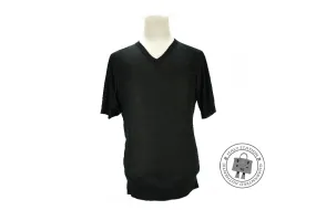 Hermes Pull Col V Maille Summer Black Cotton 38 Sweaters Bkhw