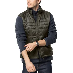 Jack Wolfskin Mens Argon Windproof Water Repellent Gilet - Grape Leaf