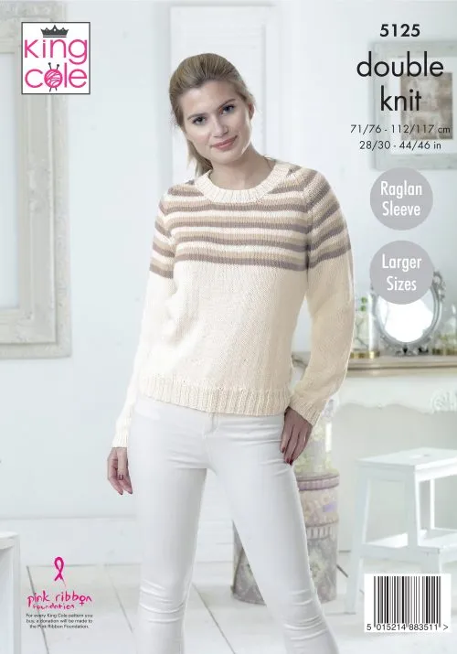King Cole Cottonsoft DK Pattern 5125 - Sweaters